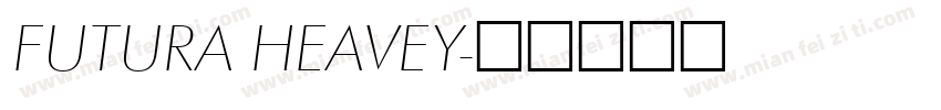FUTURA HEAVEY字体转换
